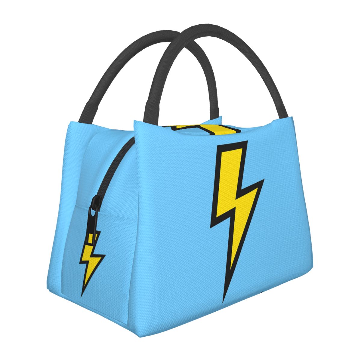 Food Storage Yellow - Yellow Lightning Bolts With Bright Blue