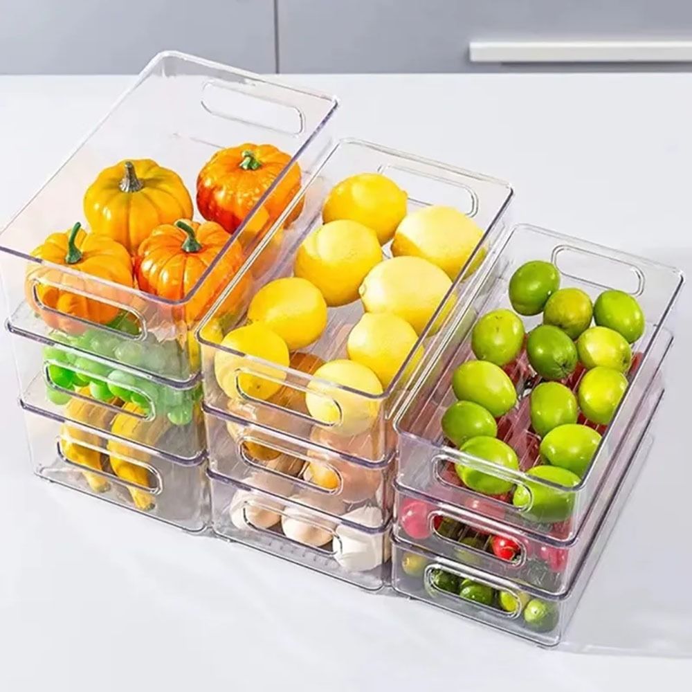 Food Storage With Dividers - INS style Acrylic Notebook Storage Box