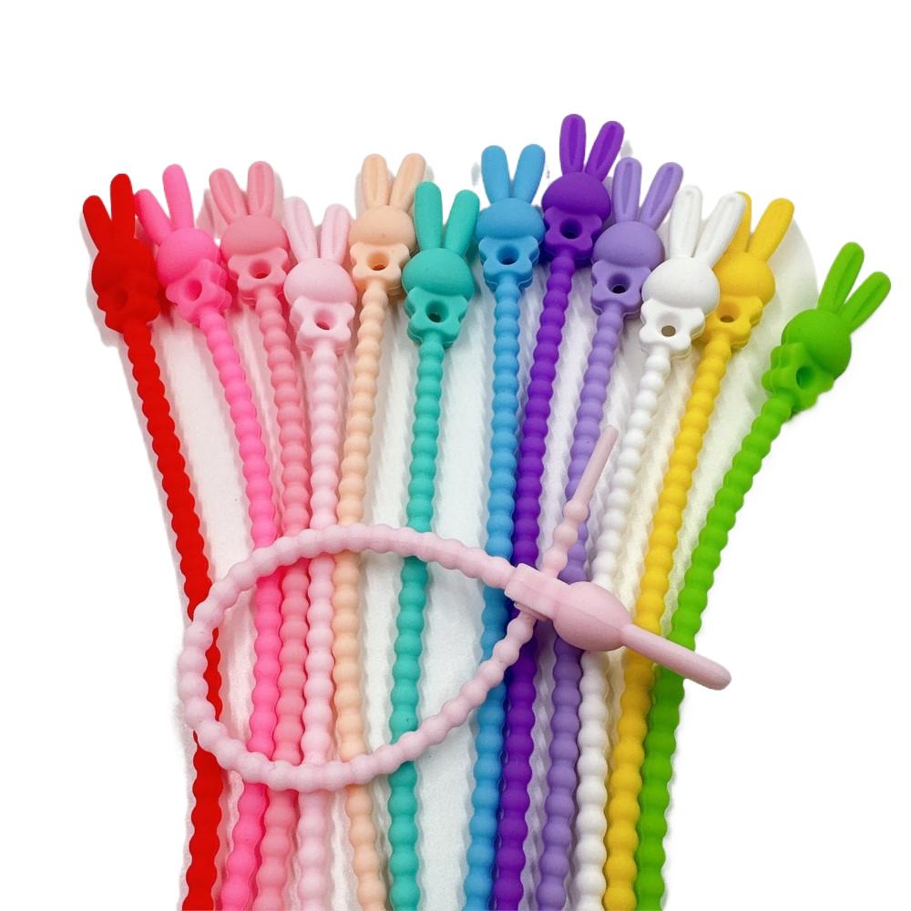 Food Storage No Plastic - 10Pcs Flower Star Silicone Cable Organizer