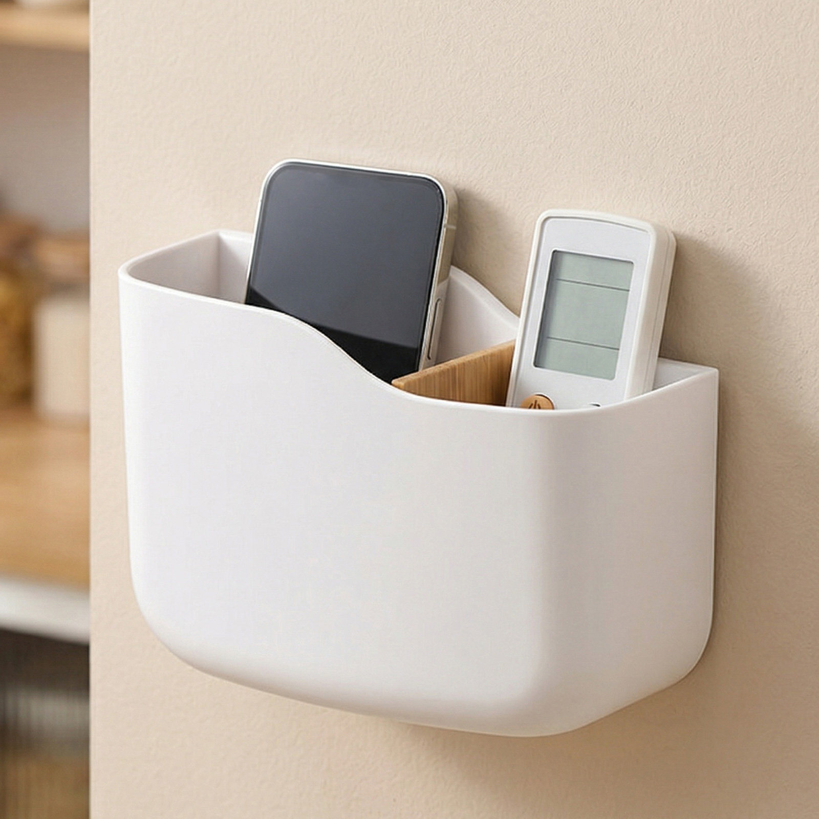 3Pcs Remote Control Holder Wal - Food Storage With Dividers ulasan dan harga
