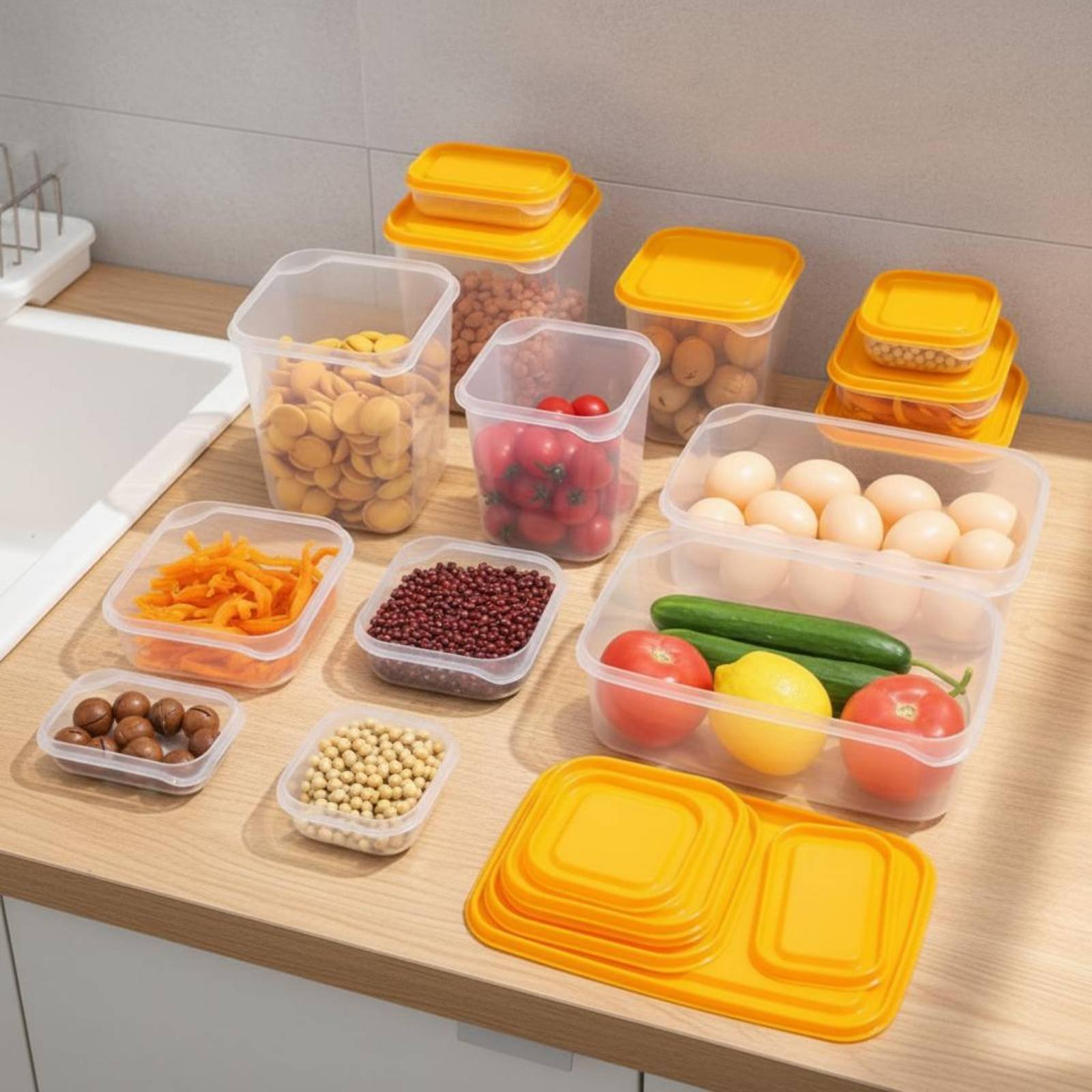 17 Pieces Fridge Storage Box S - Food Storage Box Plastic ulasan dan harga