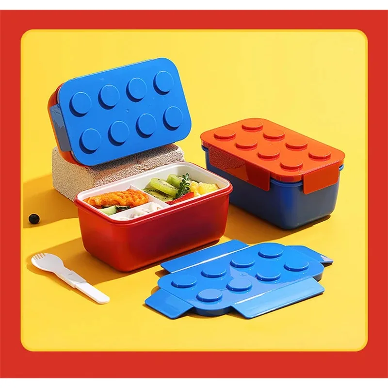 Lunch Box DIY Building Block P - Food Storage Building ulasan dan harga
