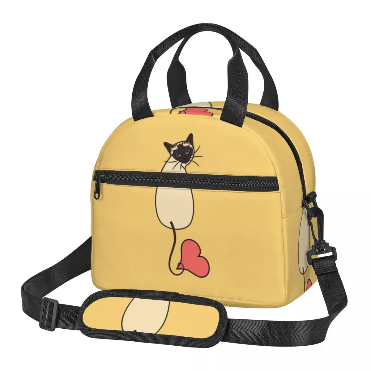 Love Siamese Cat-Yellow Insula - Food Storage Yellow ulasan dan harga
