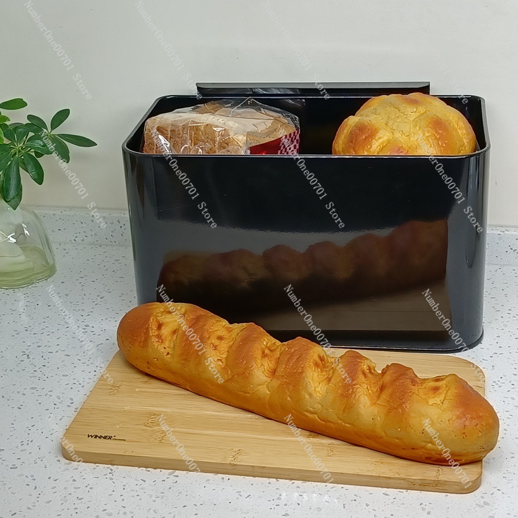 Kitchen Bread Box with Bamboo  - Food Storage Box Stainless Steel ulasan dan harga