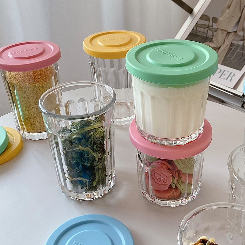 Color Cover Glass Sealed Tank  - Food Storage Freezer Containers ulasan dan harga