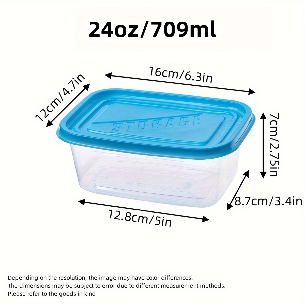 A Set of 6 Transparent Stackab - Food Storage Plastic Containers With Lids ulasan dan harga