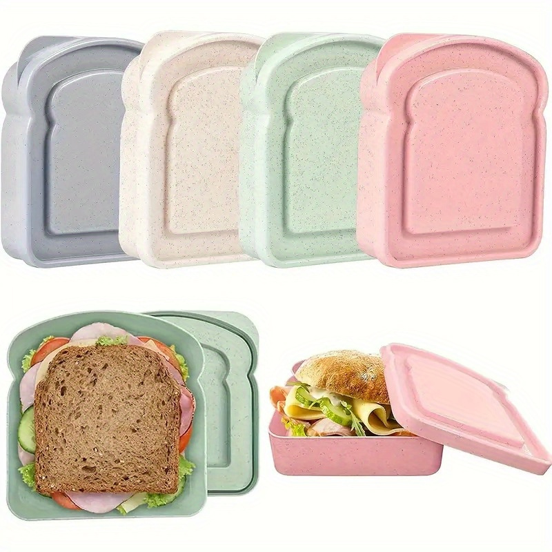 1pc Bento Boxes, Sandwich Cont - Food Storage Plastic Containers With Lids ulasan dan harga