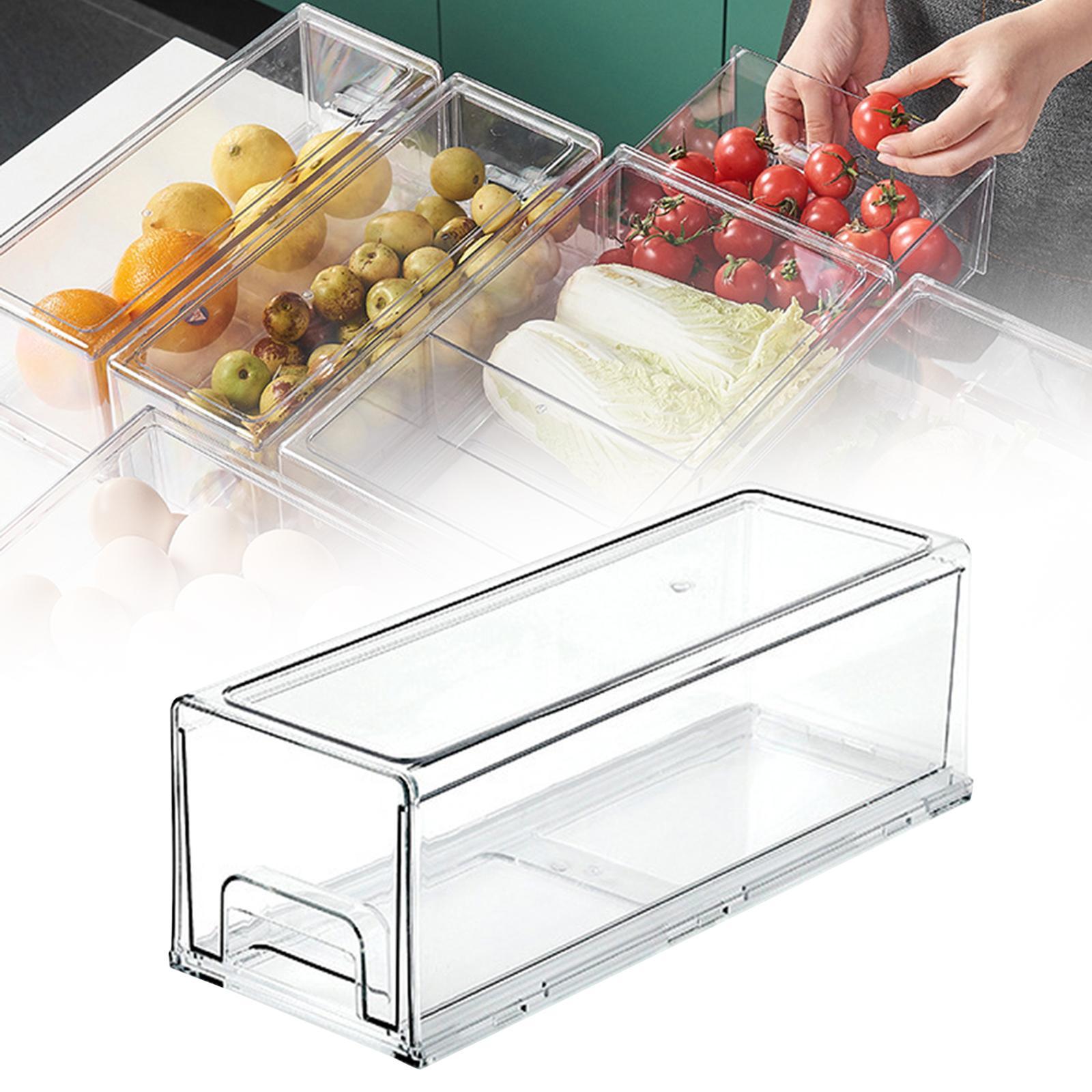 Fridge Drawer Bin Stackable Ho - Food Storage Drawer Organizer ulasan dan harga