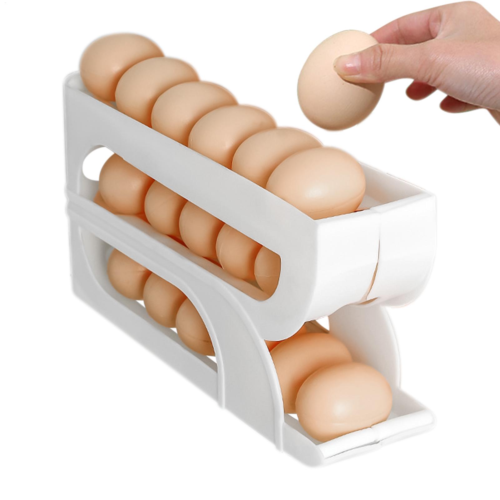Egg Container for Refrigerator - Food Storage Yellow ulasan dan harga