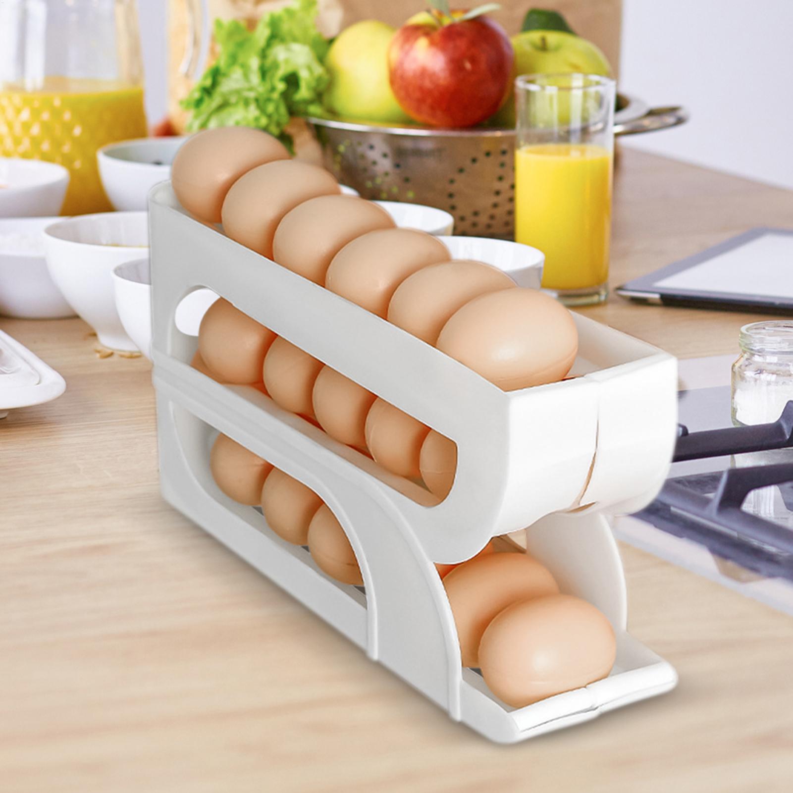 Egg Container for Refrigerator - Food Storage Yellow ulasan dan harga