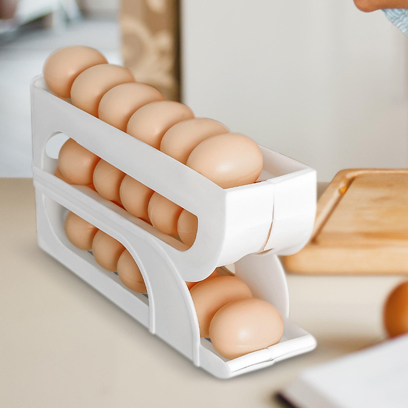 Egg Container for Refrigerator - Food Storage Yellow ulasan dan harga