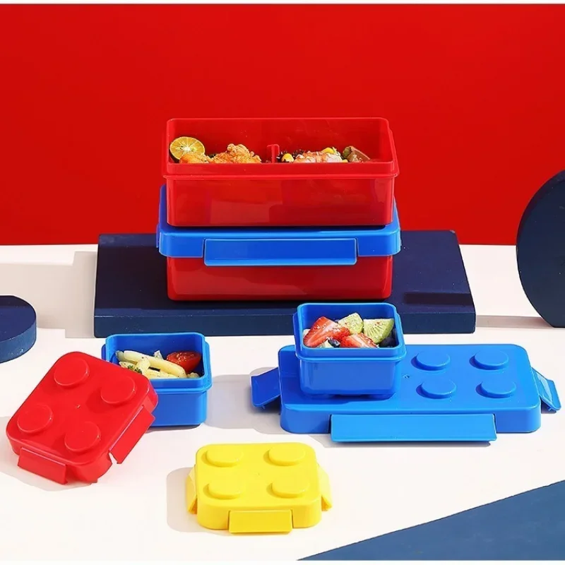 Kids DIY Building Blocks Lunch - Food Storage Building ulasan dan harga