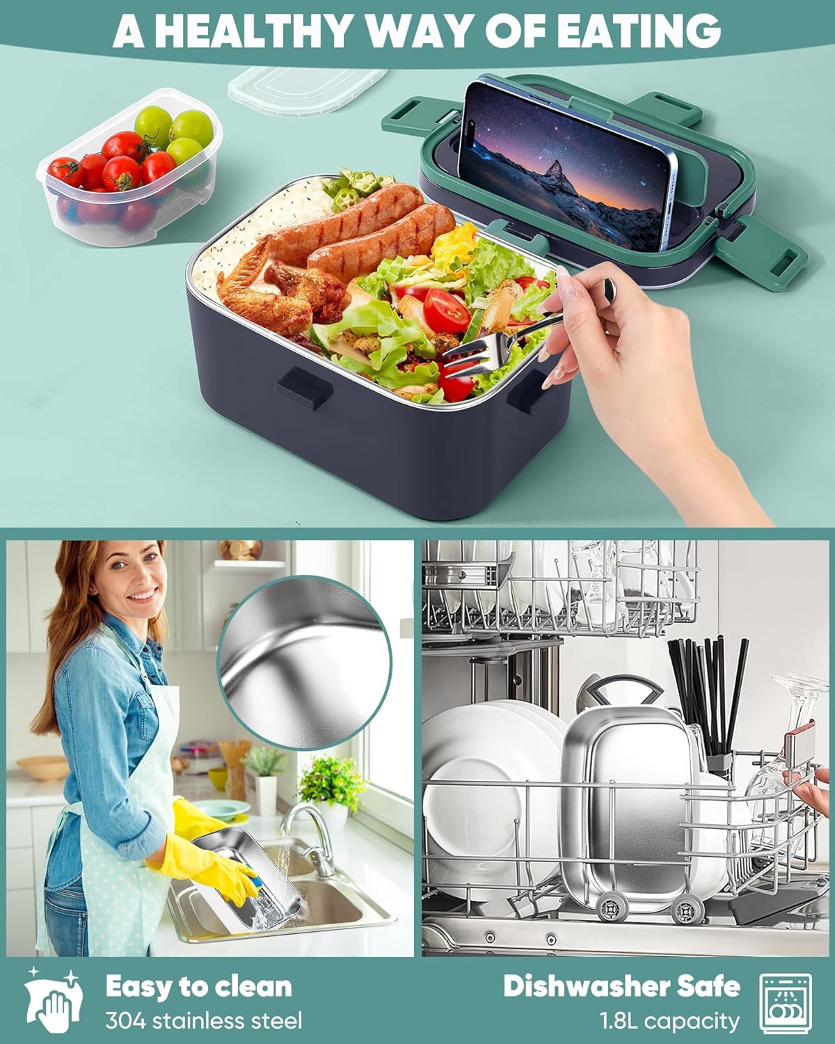 2025 New Non-Water-Filling Car - Food Storage Box Stainless Steel ulasan dan harga