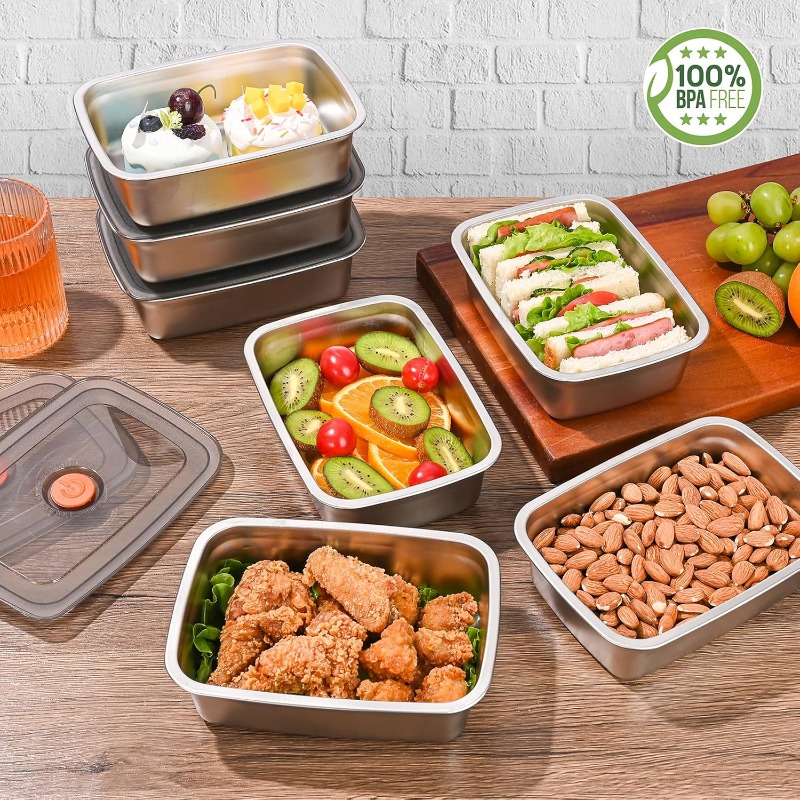 Stainless Steel Large Capacity - Food Storage Freezer Containers ulasan dan harga