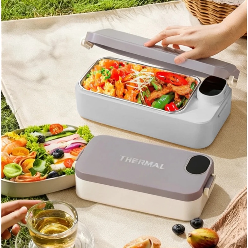 Portable Heated Lunch Box 304  - Food Storage Box Stainless Steel ulasan dan harga