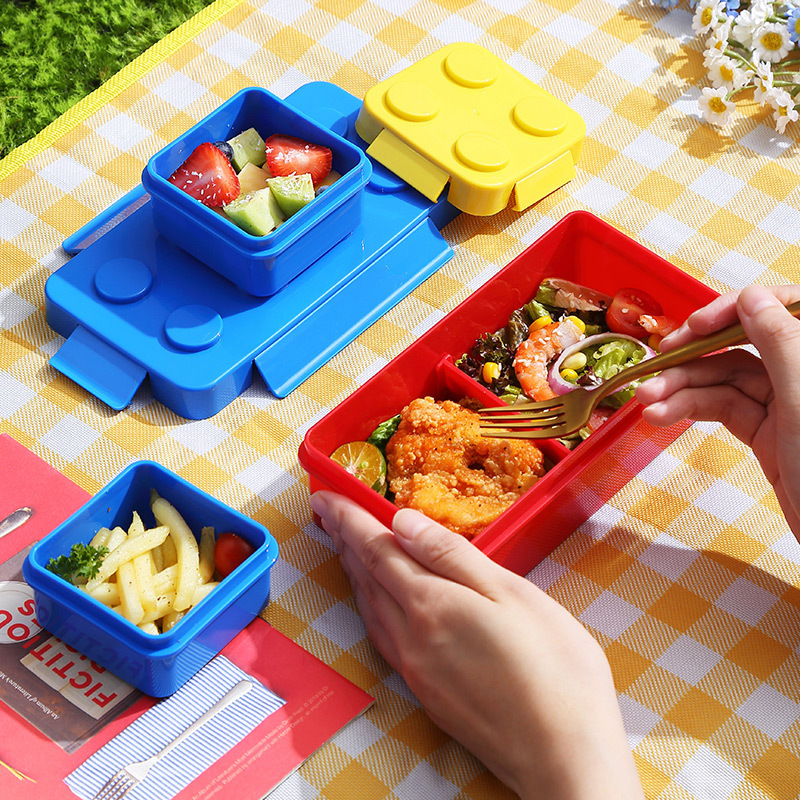 Creative Funny Building Block  - Food Storage Building ulasan dan harga