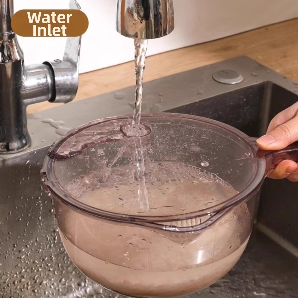 Long Handle Vegetable Drain Ba - Food Storage Large ulasan dan harga