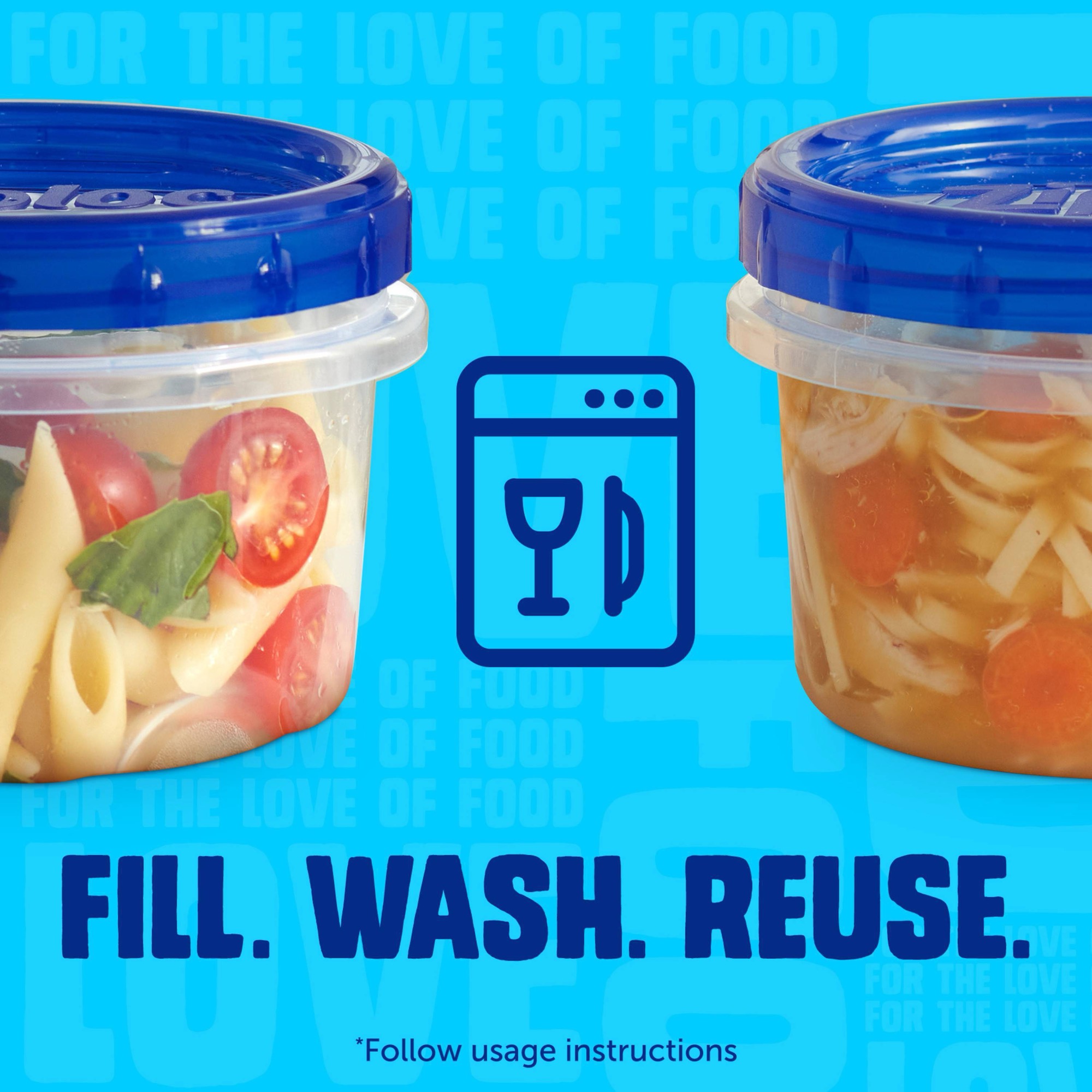 2ct Small Twist Lock Food Stor - Food Storage Meal Prep ulasan dan harga