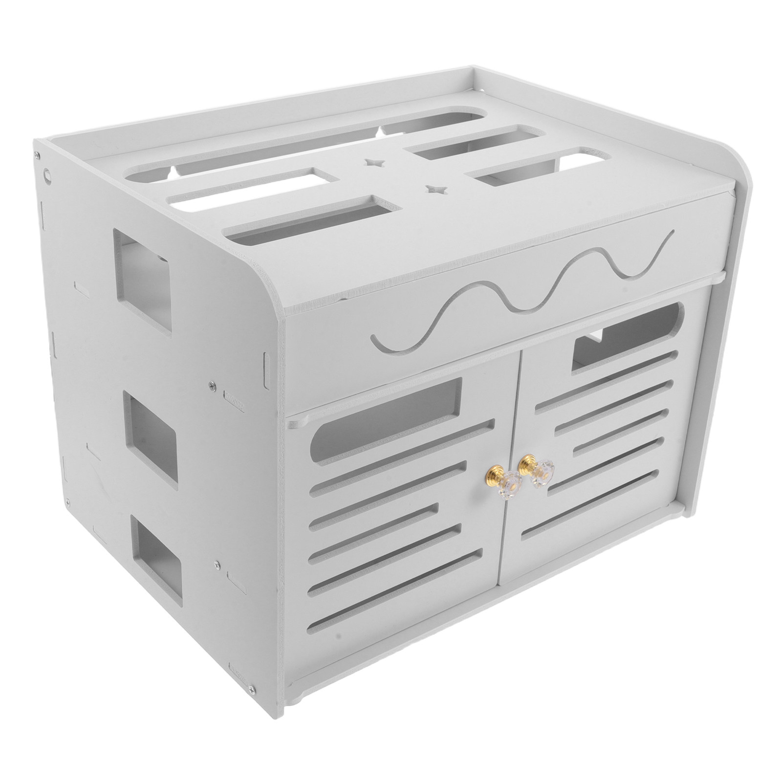 3-Layer WiFi Router Storage Bo - Food Storage No Plastic ulasan dan harga
