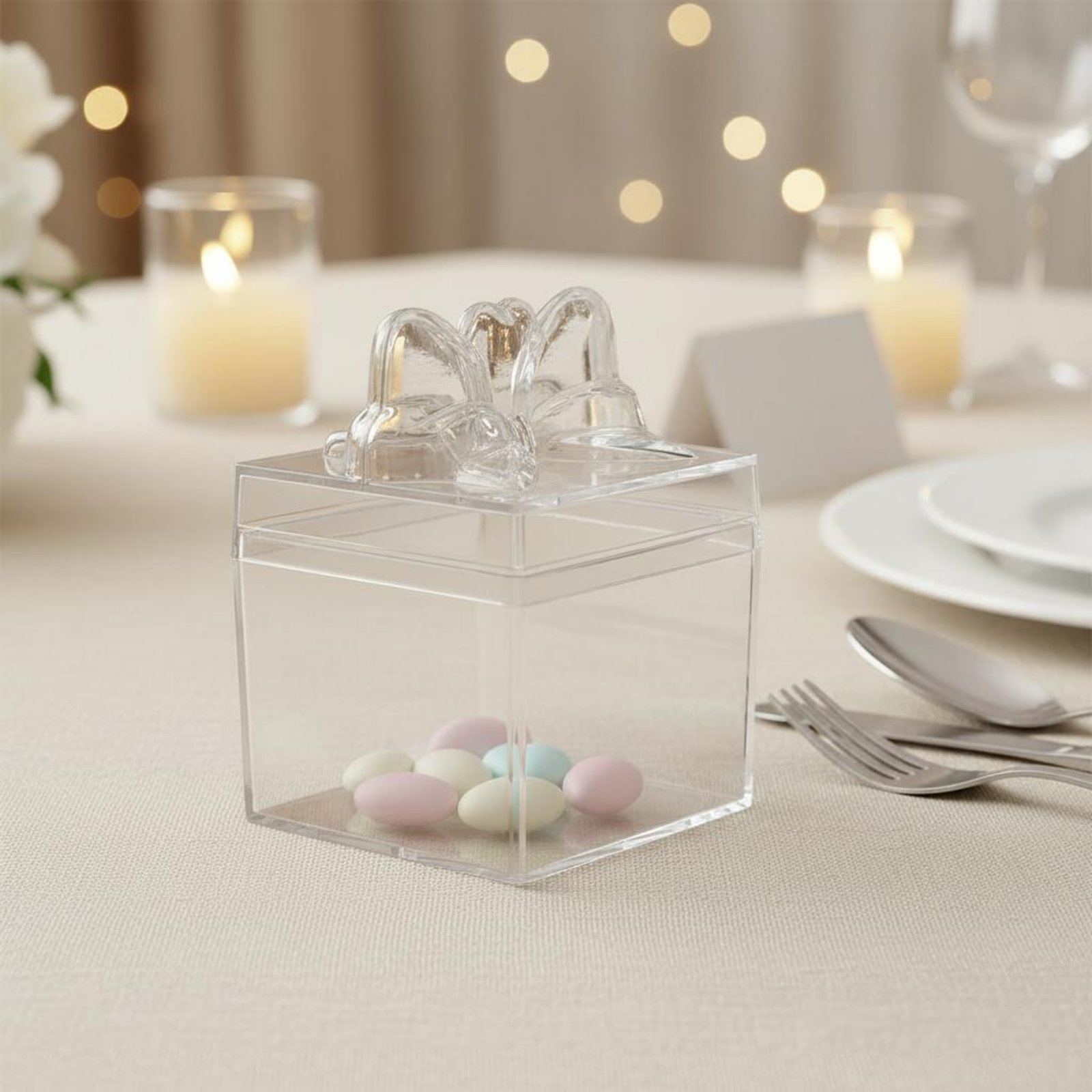 Clear Plastic Candy Box with R - Food Storage Box Plastic ulasan dan harga