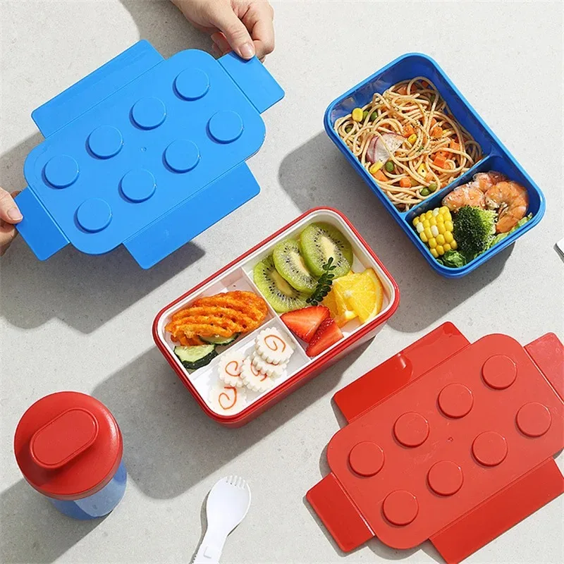 Lunch Box DIY Building Block P - Food Storage Building ulasan dan harga
