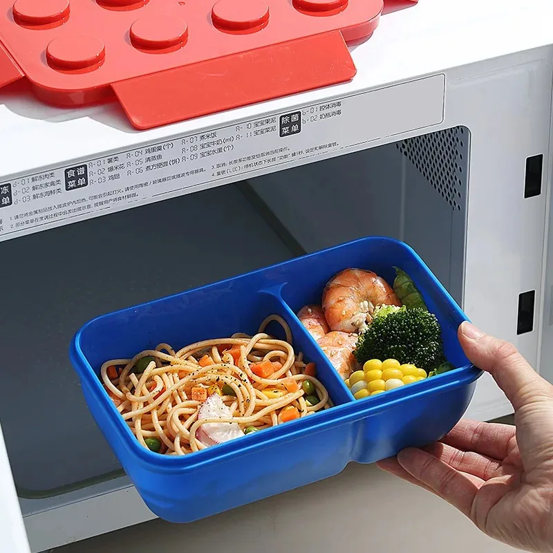 Lunch Box DIY Building Block P - Food Storage Building ulasan dan harga