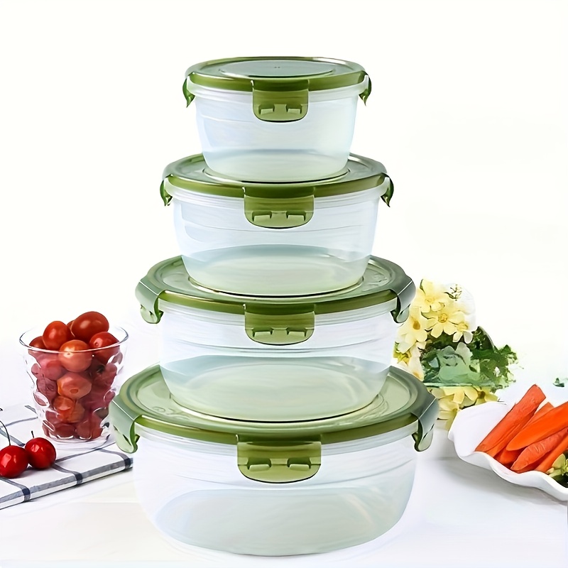4 Plastic Food Storage Contain - Food Storage Box Plastic ulasan dan harga