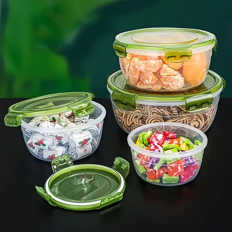 4 Plastic Food Storage Contain - Food Storage Box Plastic ulasan dan harga
