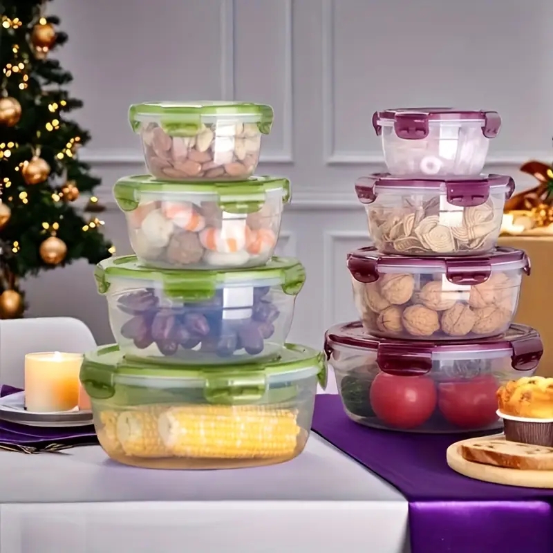 4 Plastic Food Storage Contain - Food Storage Box Plastic ulasan dan harga