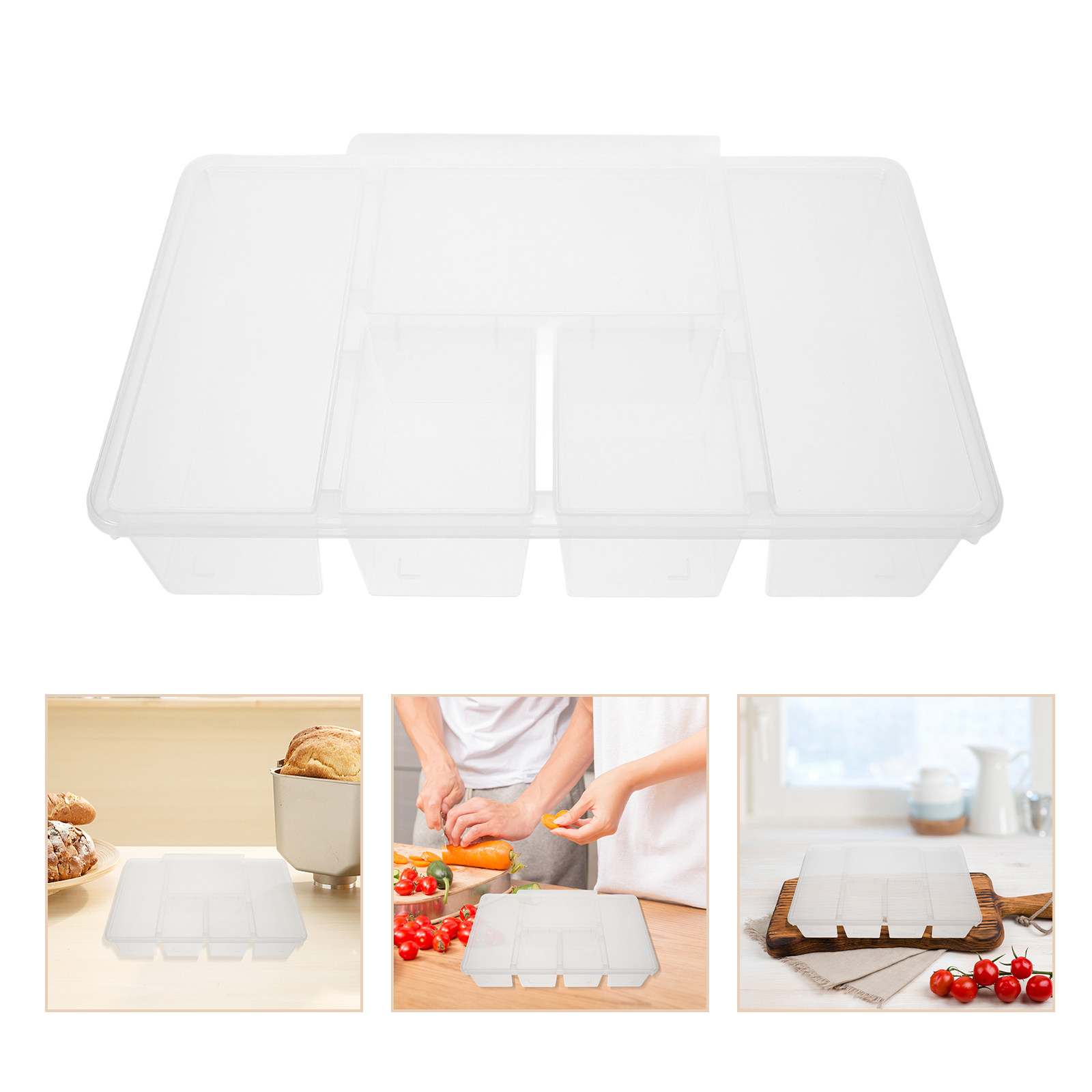 5 Compartment Veggie Tray Food - Food Storage With Dividers ulasan dan harga
