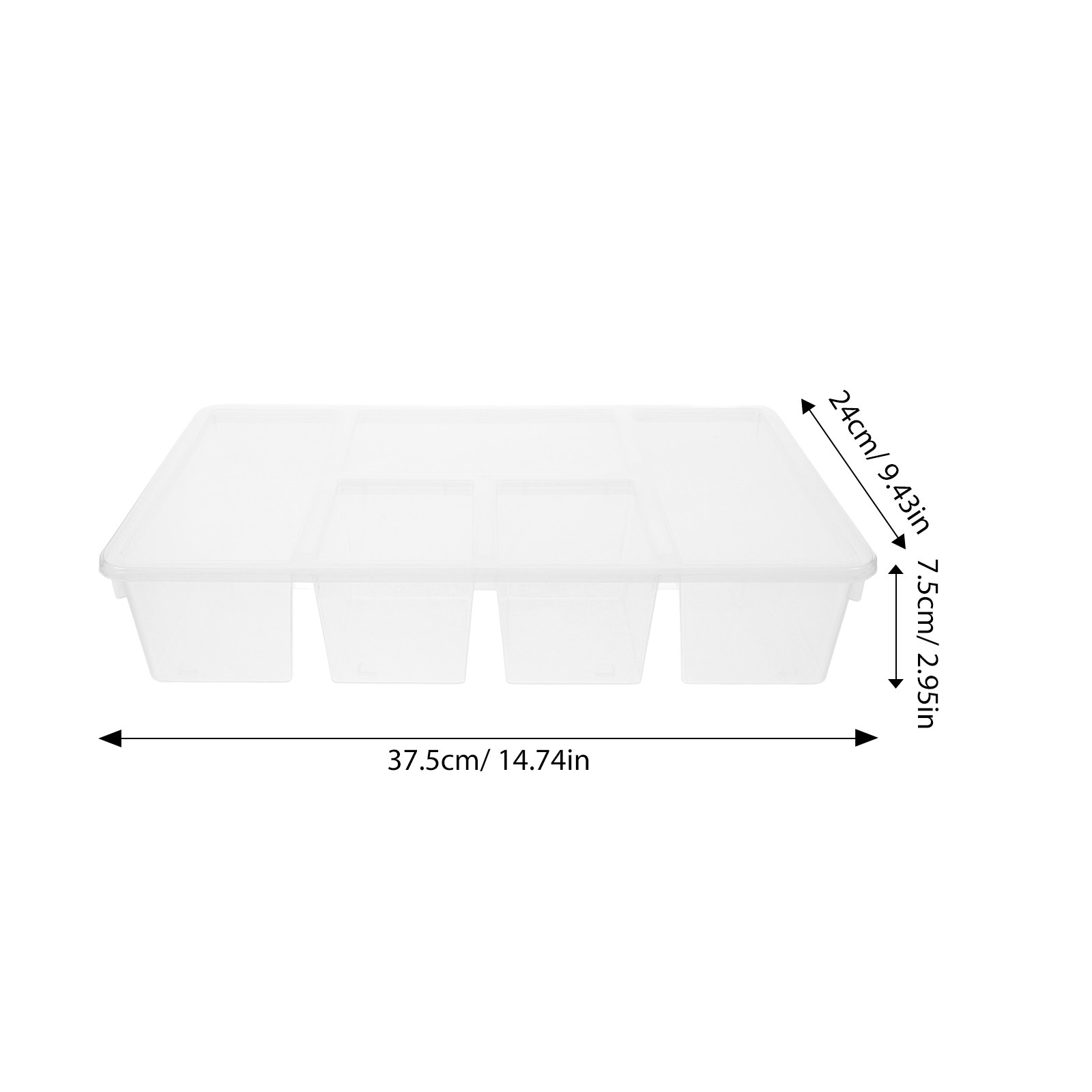 5 Compartment Veggie Tray Food - Food Storage With Dividers ulasan dan harga