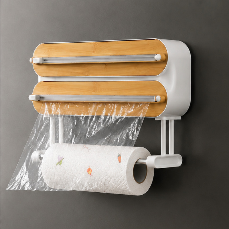 Magnetic Food Wrap Dispenser C - Food Storage With Dividers ulasan dan harga