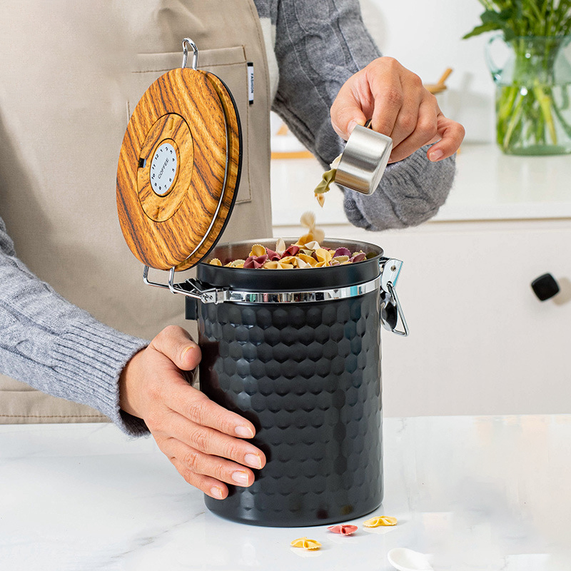 Kitchen Stainless Steel Coffee - Food Storage Stainless Steel Containers ulasan dan harga