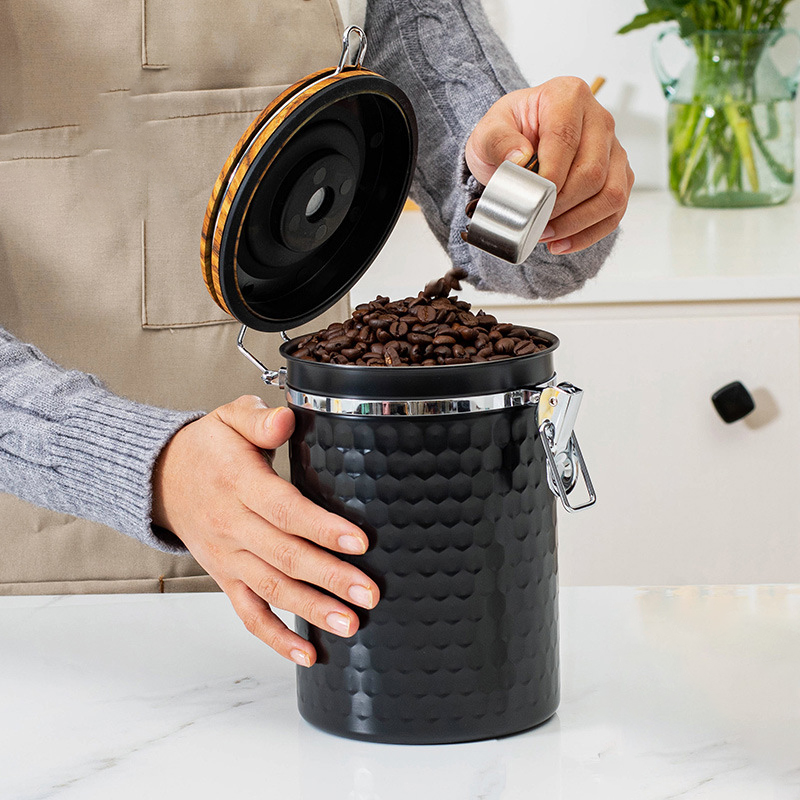 Kitchen Stainless Steel Coffee - Food Storage Stainless Steel Containers ulasan dan harga