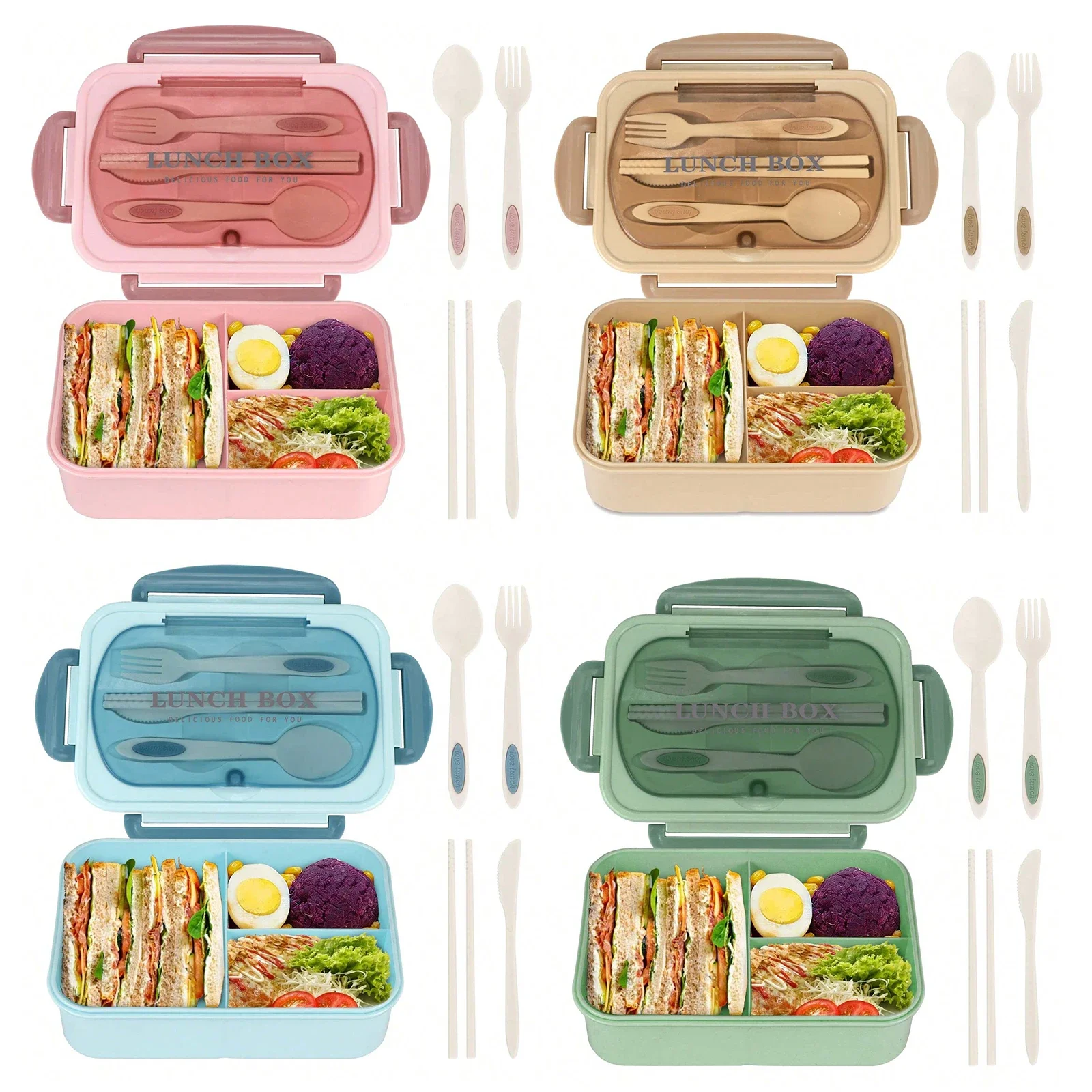 Bento Box Adult Lunch Box, Con - Food Storage Drawer Organizer ulasan dan harga