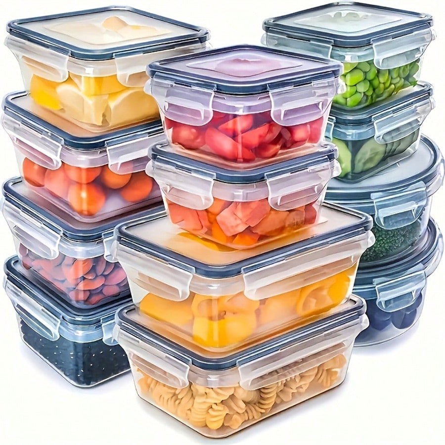 24‑Piece Meal Prep Food Contai - Food Storage Meal Prep ulasan dan harga