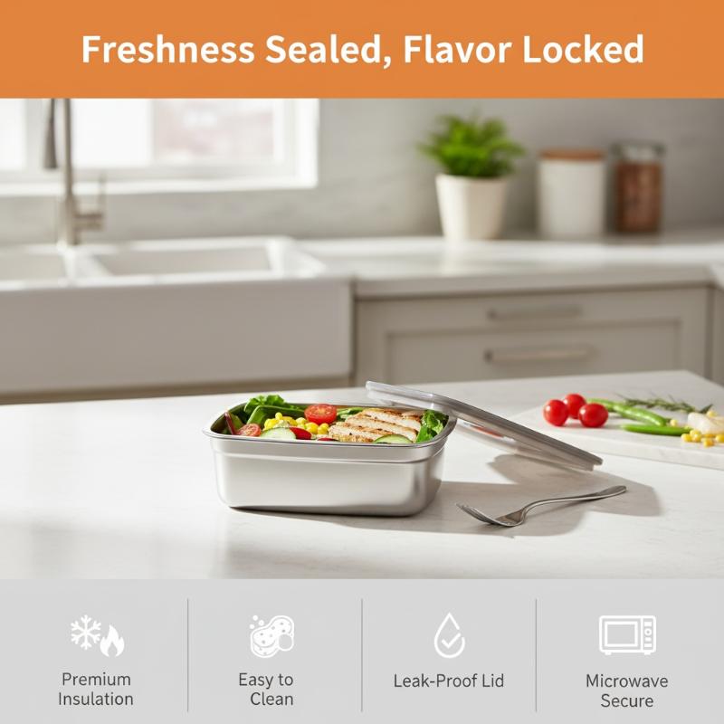 Stainless Steel Camping Lunch  - Food Storage Box Stainless Steel ulasan dan harga