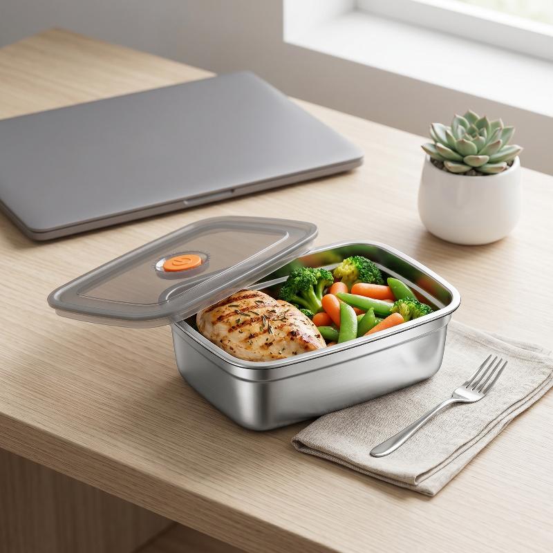 Stainless Steel Camping Lunch  - Food Storage Box Stainless Steel ulasan dan harga