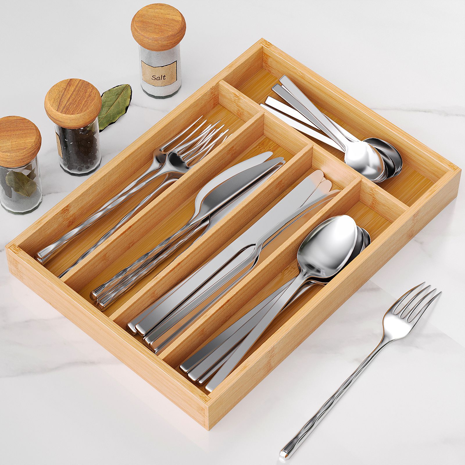 Kitchen Drawer Organizer Utens - Food Storage Drawing ulasan dan harga