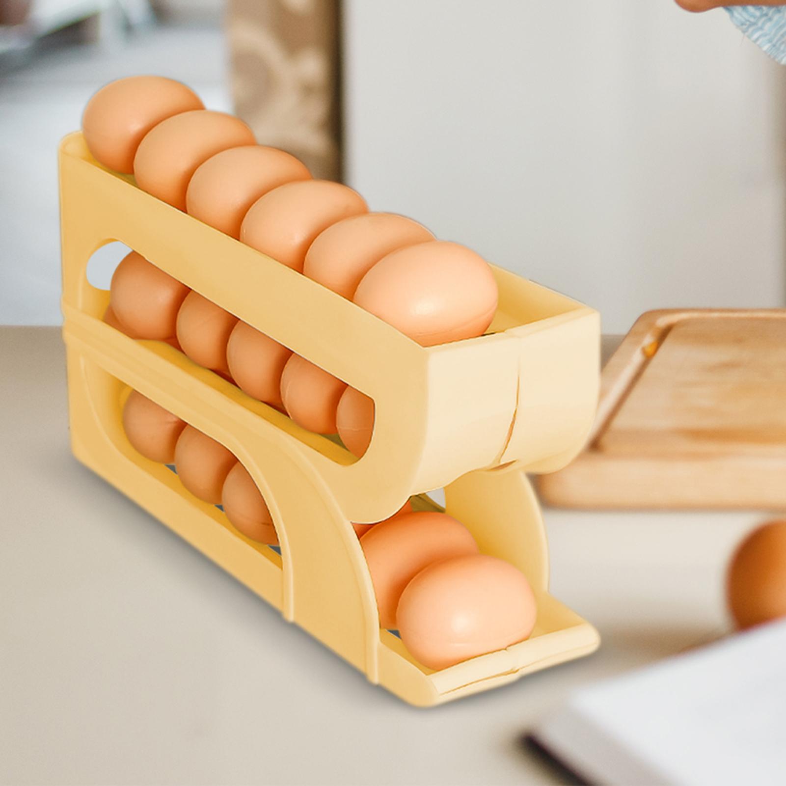 Egg Holder Space-Saving Food H - Food Storage Yellow ulasan dan harga