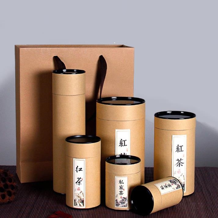 Tea Packaging Tube Box Drawing - Food Storage Drawing ulasan dan harga