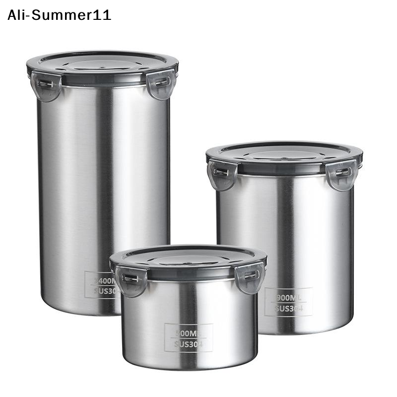 【Ag】【Rw】1Pc 2025 New Stainless - Food Storage Stainless Steel Containers ulasan dan harga