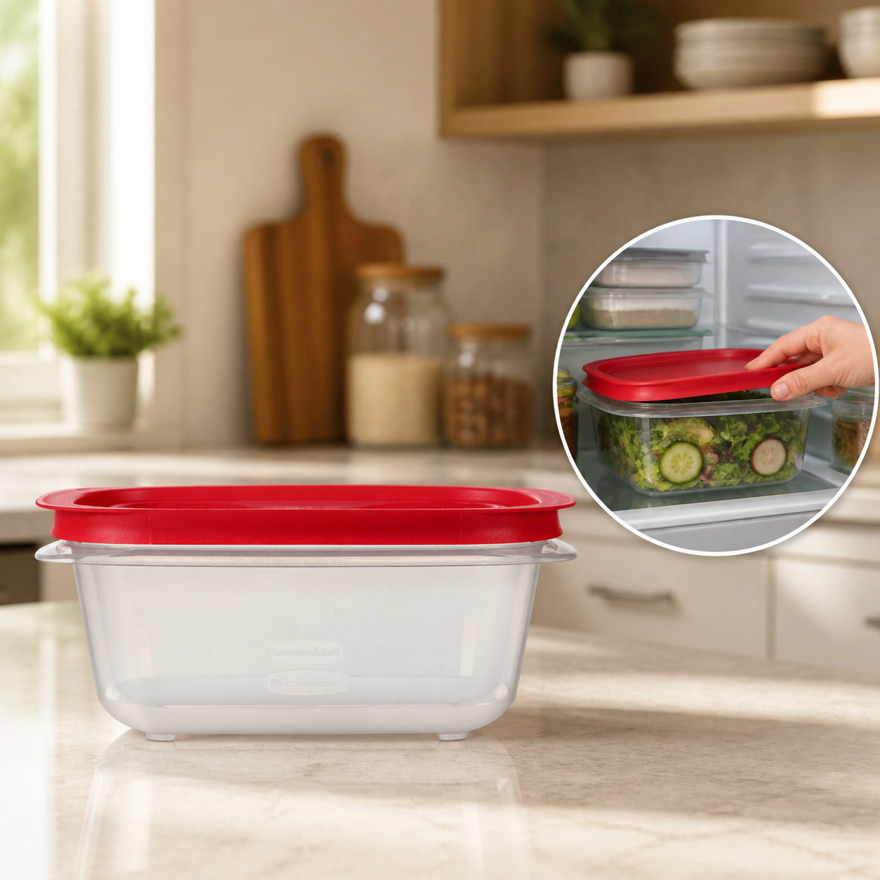 5.26 Cup Rectangular Food Stor - Food Storage Meal Prep ulasan dan harga