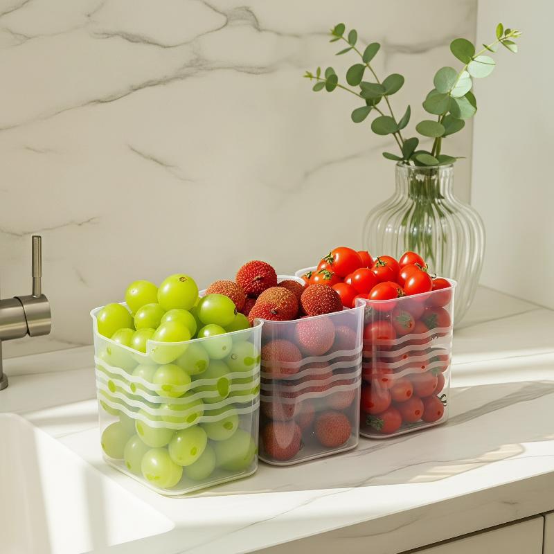New！4Pcs Kitchen Organization  - Food Storage Box Plastic ulasan dan harga