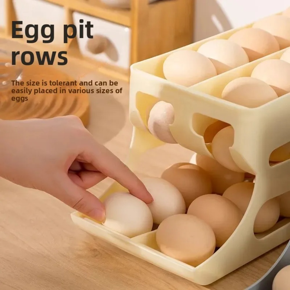 3 Tier Yellow Egg Organizer Ho - Food Storage Yellow ulasan dan harga
