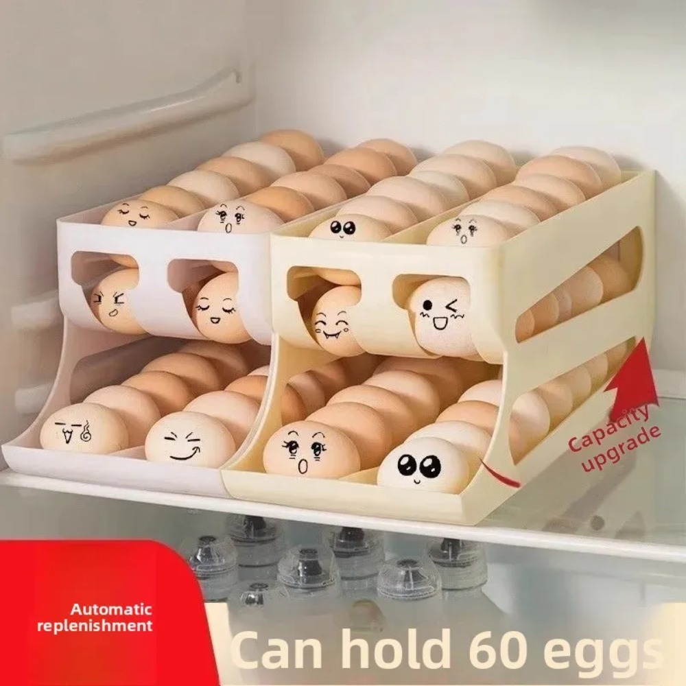 3 Tier Yellow Egg Organizer Ho - Food Storage Yellow ulasan dan harga