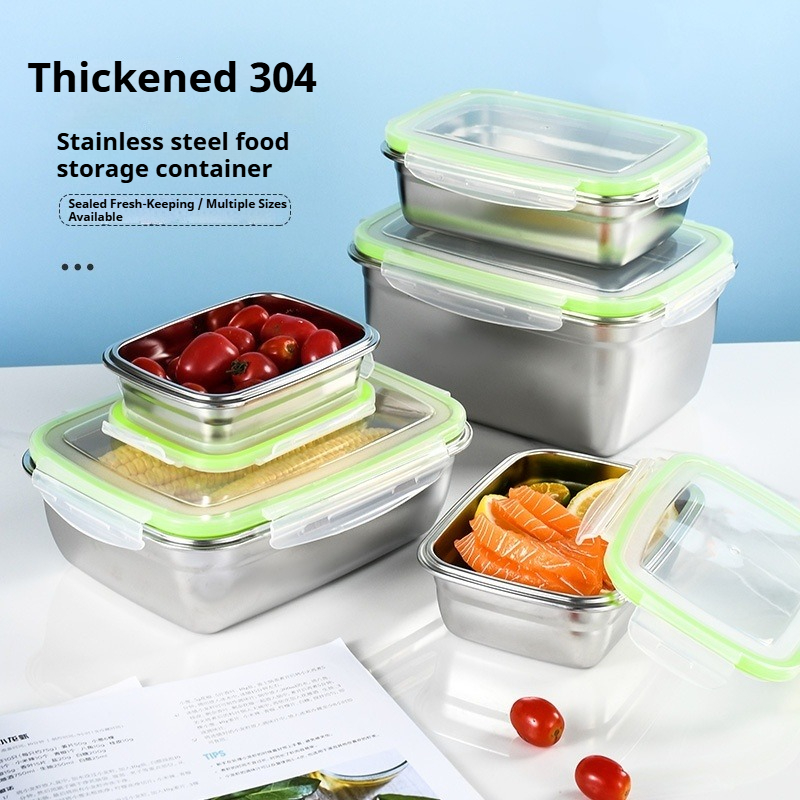 304 Stainless Steel Lunch Box  - Food Storage Box Stainless Steel ulasan dan harga