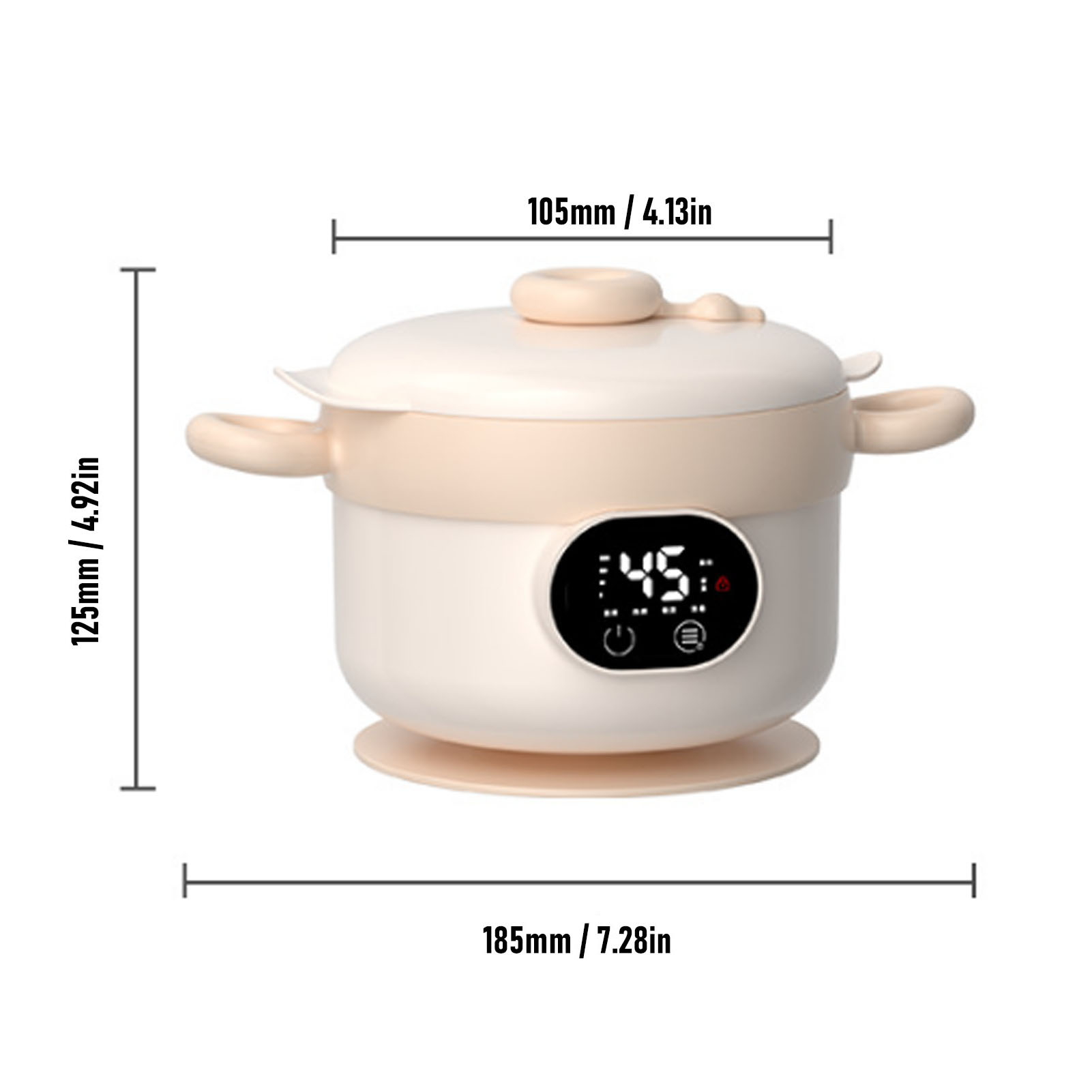 Food Warmer Bowl Electric Lunc - Food Storage Box Stainless Steel ulasan dan harga