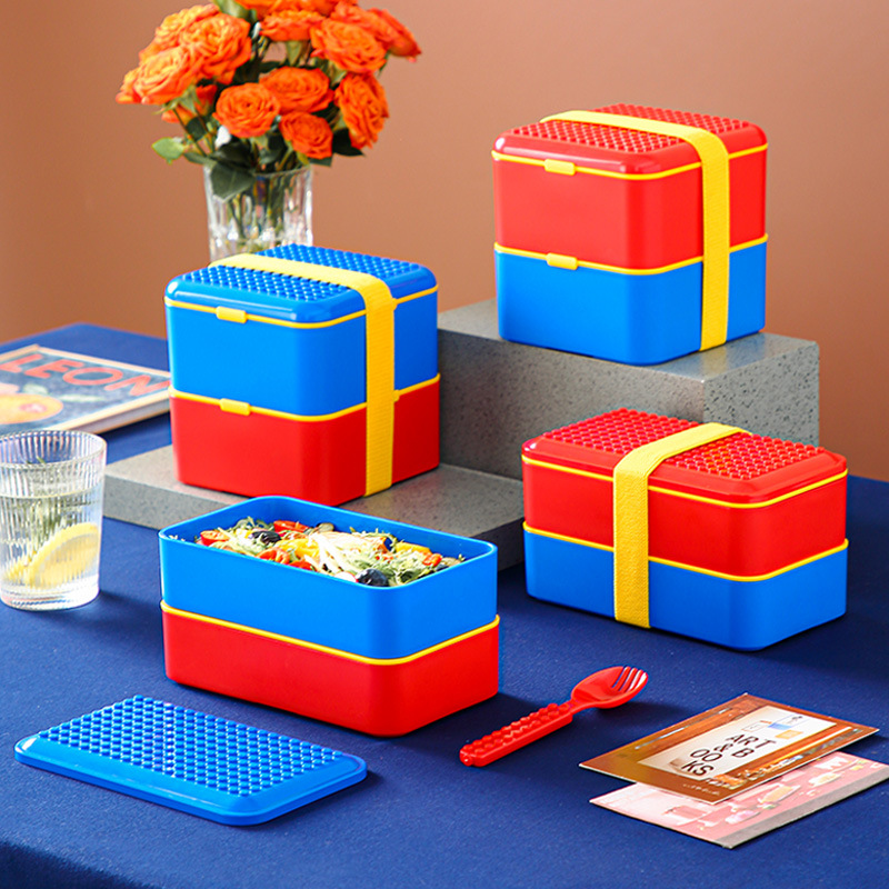 Funny Sealed Lunch Bento Box S - Food Storage Building ulasan dan harga