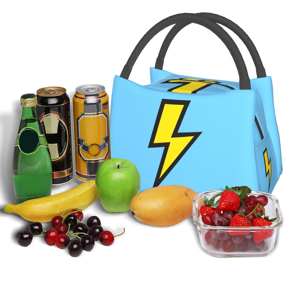 Yellow Lightning Bolts With Br - Food Storage Yellow ulasan dan harga